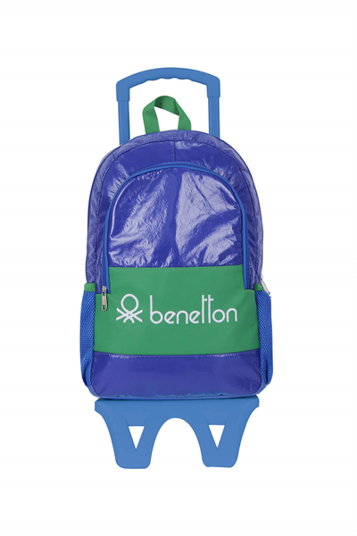 United Colors of Benetton Çekçekli Okul Çantası 70155 Mavi